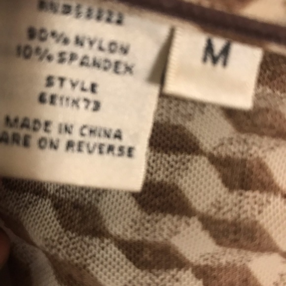 Studio M Brown and Cream Top Medium - Picture 5 of 6